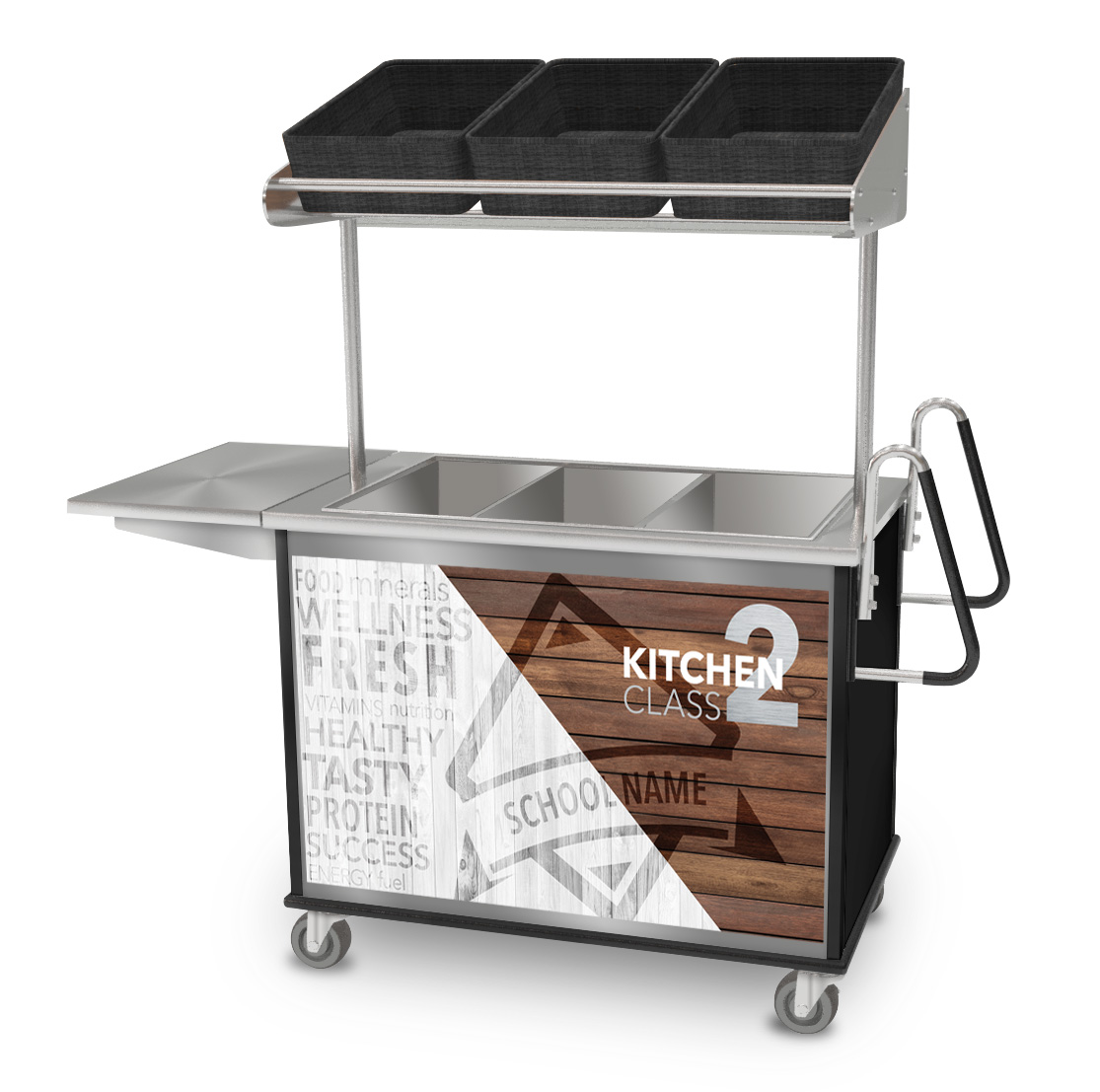 Remote Serving Carts Serving Students and Staff - By Palmer Hamilton