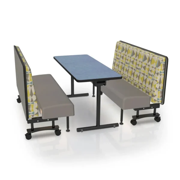 Chariot Cafeteria Booths with Tables