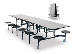 Cafeteria Table Rectangle w/stools 59T
