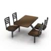 Covey Indoor or Outdoor Tables and Attached Chairs