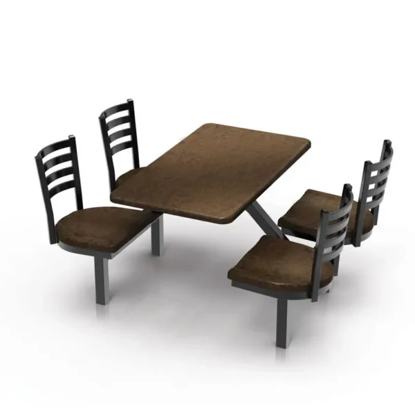 Covey Indoor or Outdoor Tables and Attached Chairs