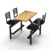 Covey Indoor or Outdoor Tables and Attached Chairs