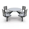 Covey Indoor or Outdoor Tables and Attached Chairs