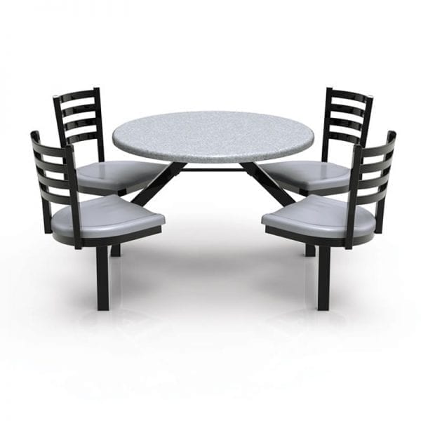 Covey Indoor or Outdoor Tables and Attached Chairs