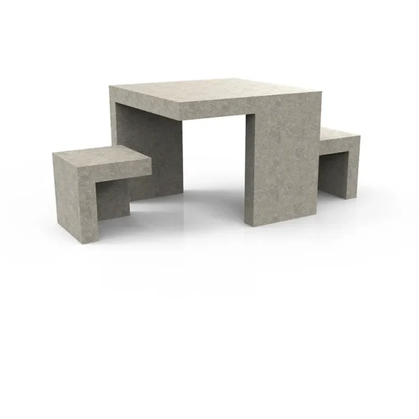 Getzen Concrete Outdoor Table with Chairs