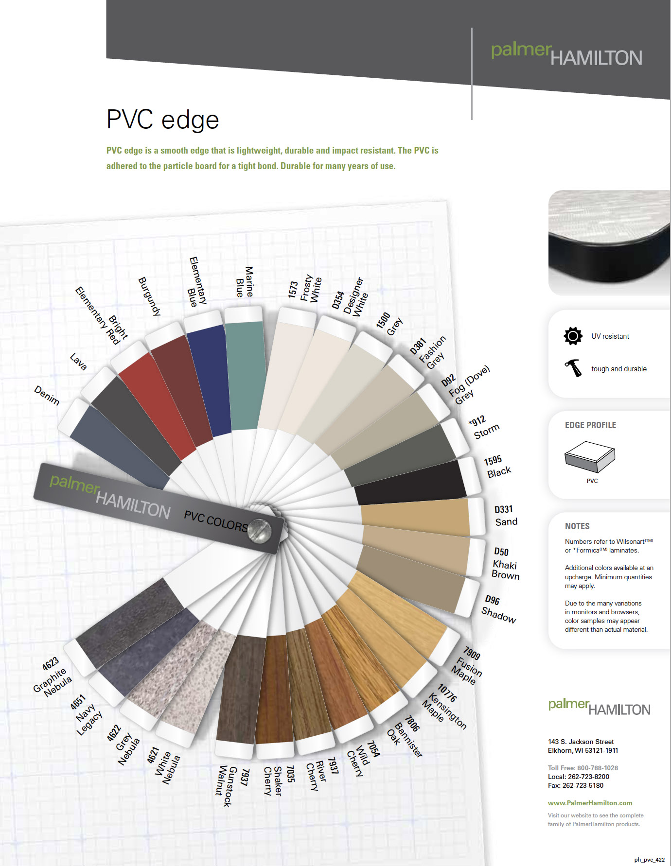 PVC brochure cover