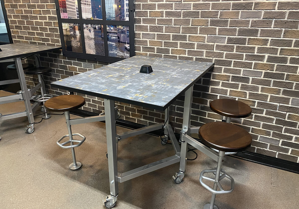 Corporate Lunchroom Table and stools